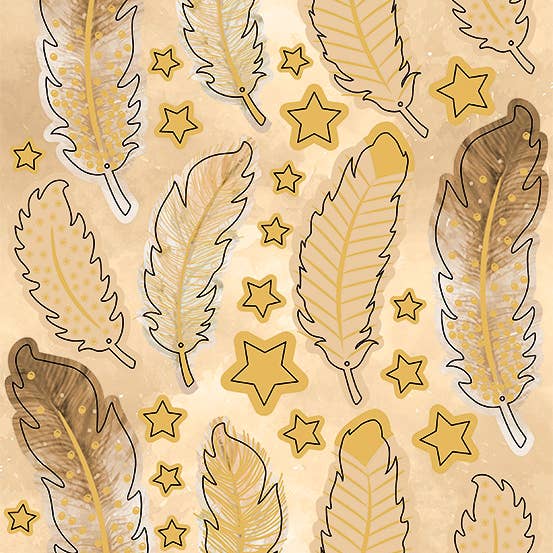 URSUS® / Buntpapierfabrik Ludwig Bähr GmbH & Co. KG - Wholesale Gift Box - “Feathers” gift box set, cream/gold4