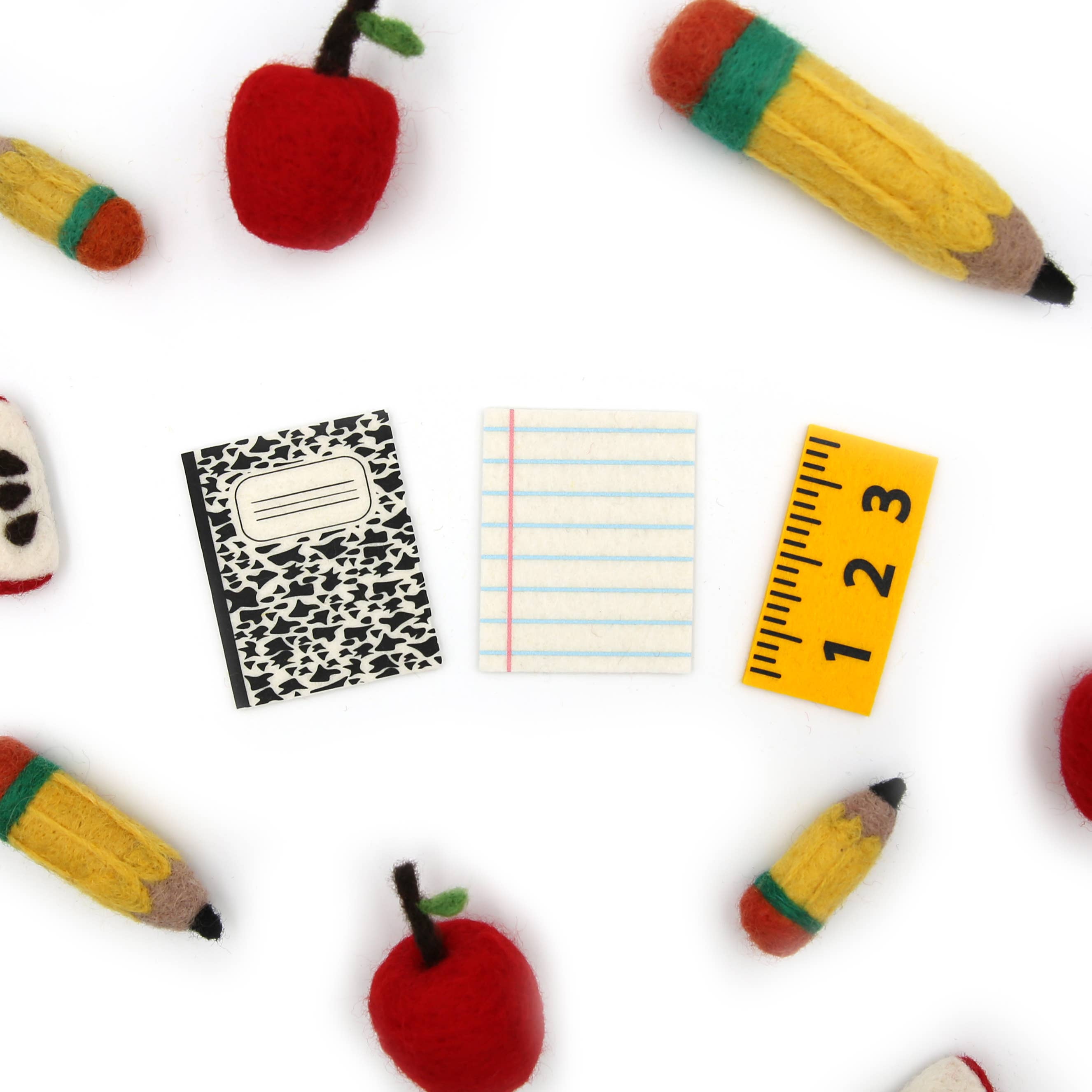 The Felt Pod - Wholesale Notebook - Felt Notebook | Felt Composition Book | Wool Felt Ruler4