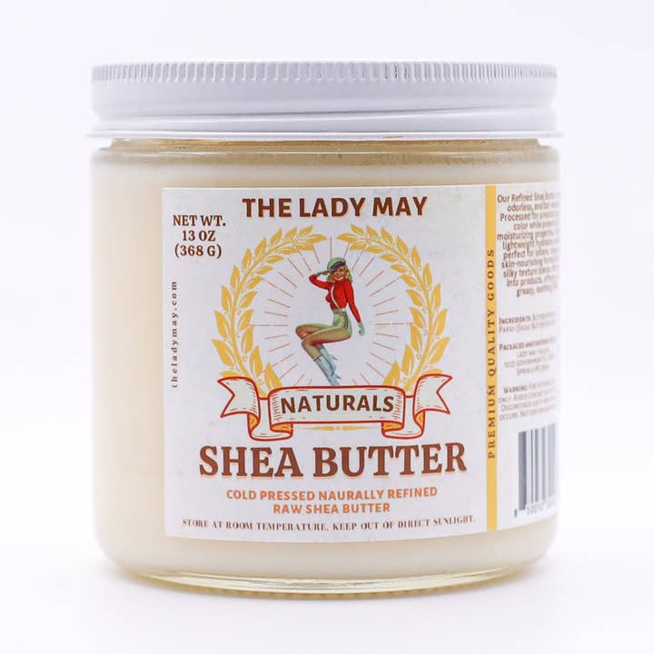 May's Market @ TLM – Großhandel Körperbutter/-balsam – 100% natürlich raffiniertes reines Sheabutter – Feuchtigkeitsspendend & pflegend für Haut, Haare & DIY-Schönheit.0