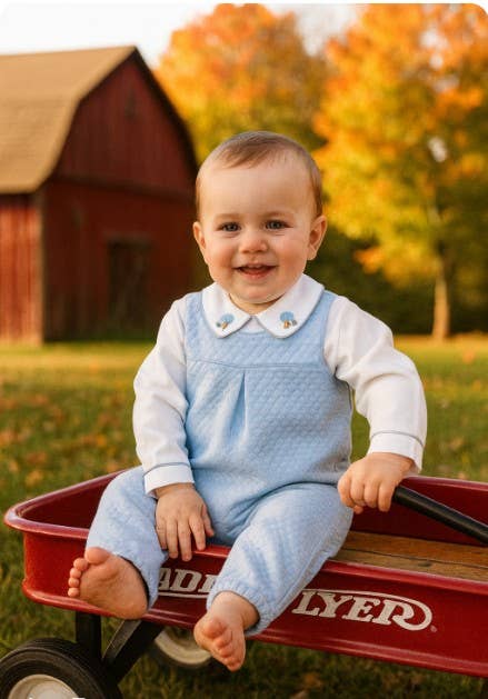 Marco and Lizzy – wholesale Overalls – Kids – Boys overall set Fall mushrooms Collection4