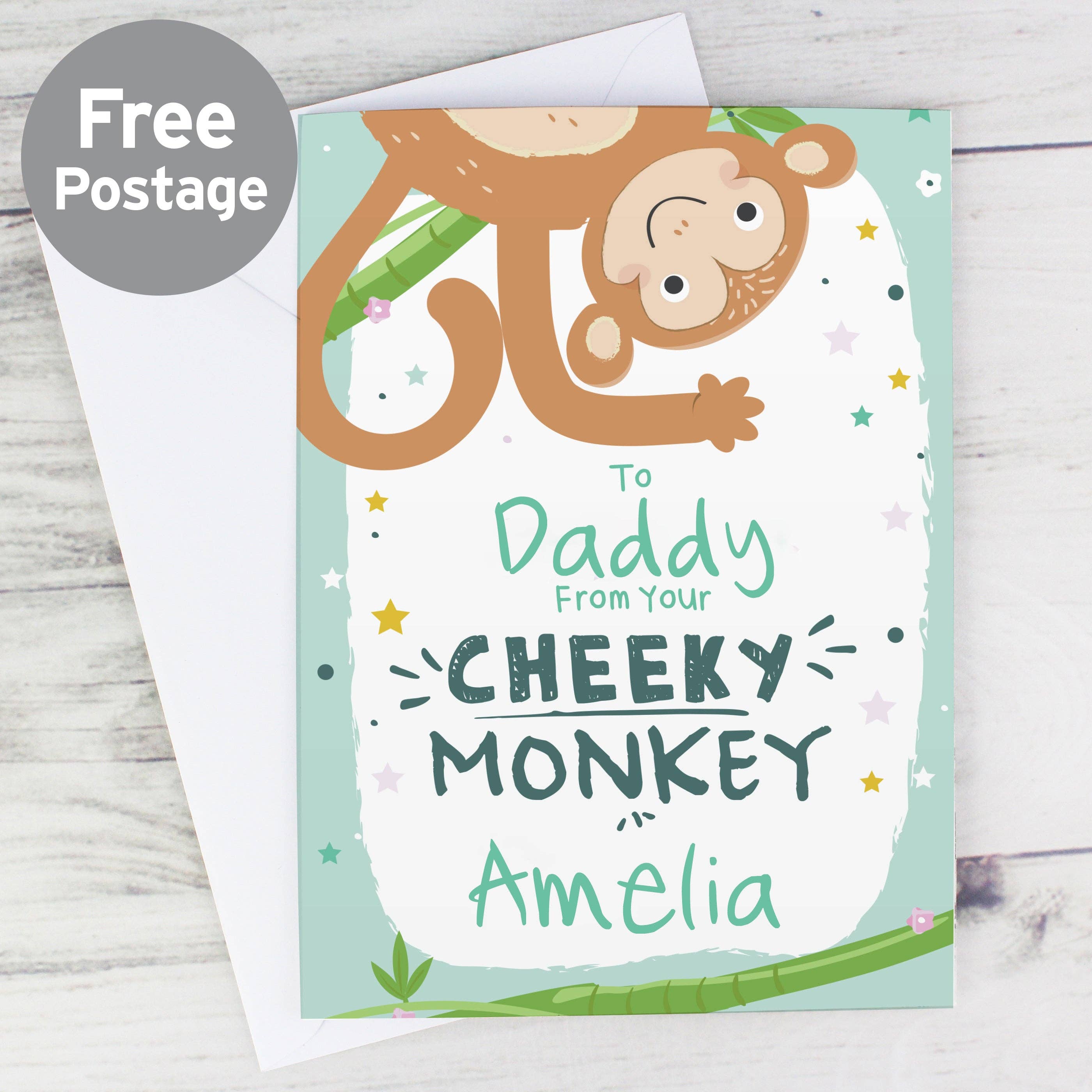 Simply Canvas Art – wholesale Mother’s Day card – Personalised From Your Cheeky Monkey Card0