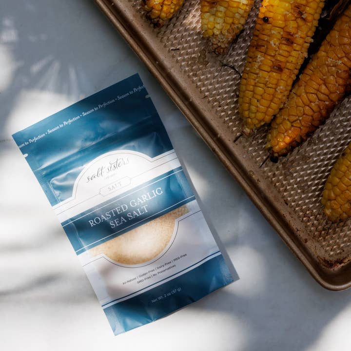 Salt Sisters - Vente Sel - Sel de mer entièrement naturel, ail rôti, 2 oz3