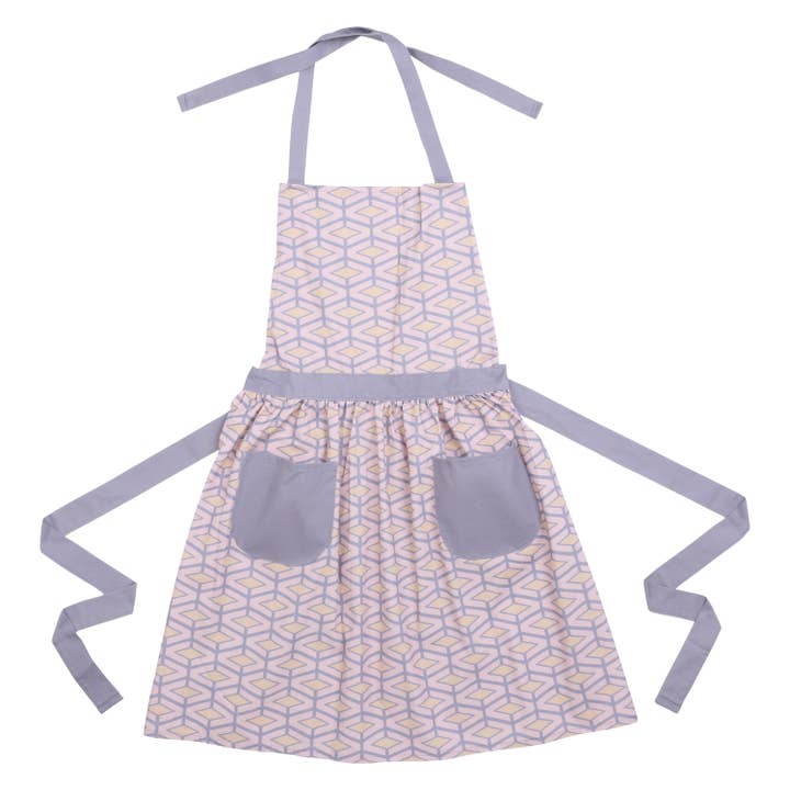 Boheme Pink and Gray Apron for wholesale by LiLi Homes