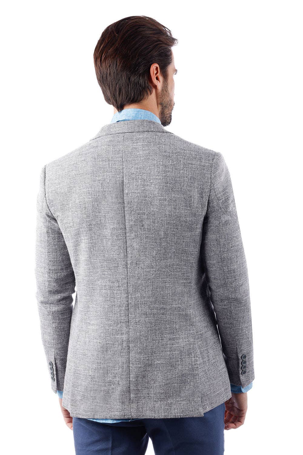 BARABAS - Wholesale Blazer - Men's - Men's Classic Tweed Pattern Notch Lapel Blazer 4BL306
