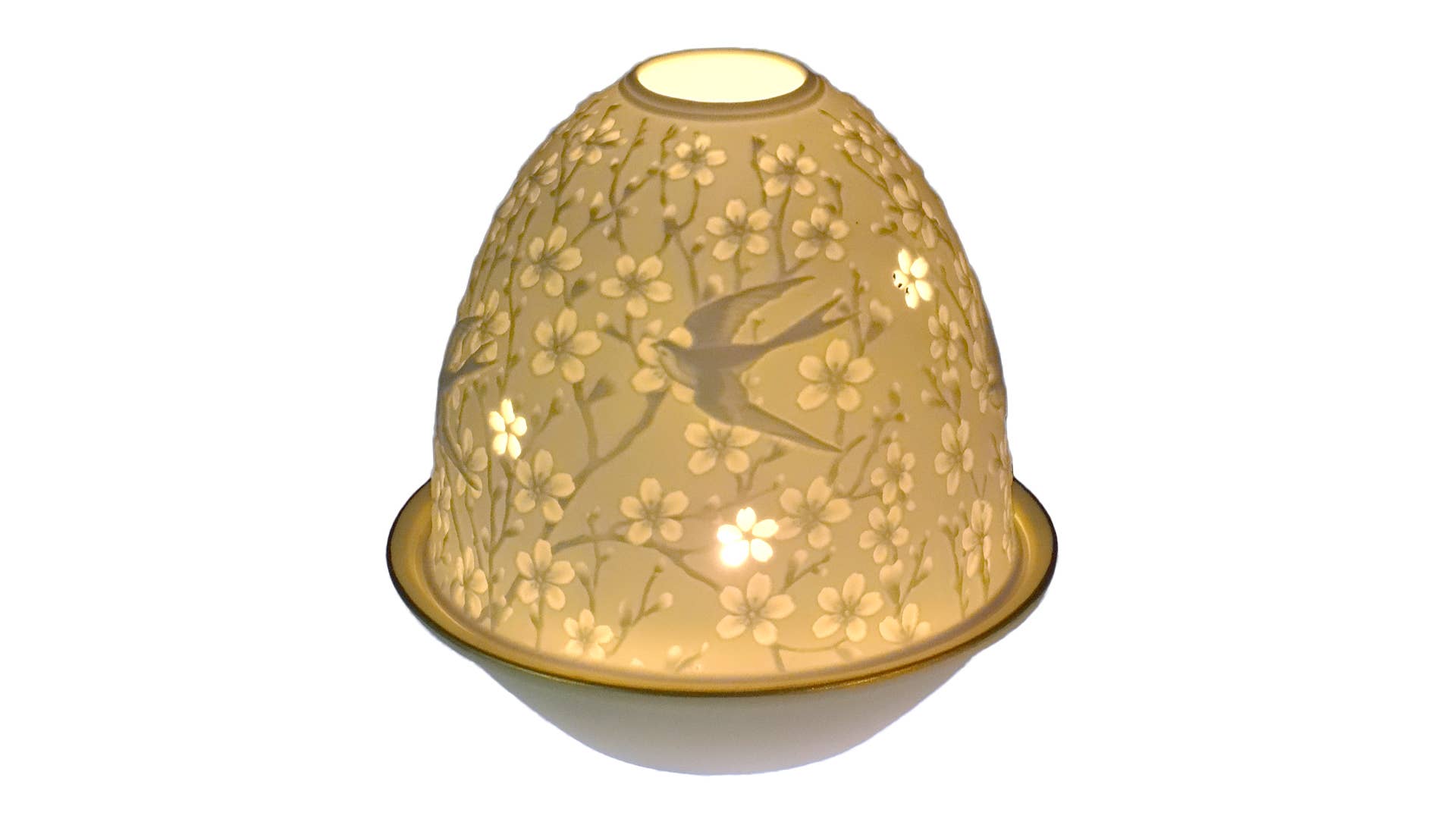 L. GLOW Home – Großhandel Kerzenhalter – Kerzenhalter mit Schwalben-Motiv und Kirschblüten8