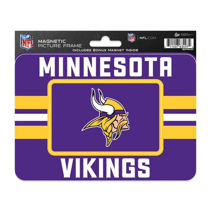 Minnesota Vikings Magnetic Picture Frame for wholesale by Rico Industries