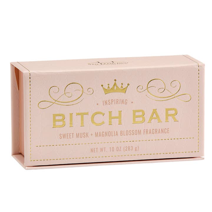 BITCH BAR INSPIRING SWEET MUSK + MAGNOLIA BLOSSOM for wholesale by San Francisco Soap / Man Bar Soap