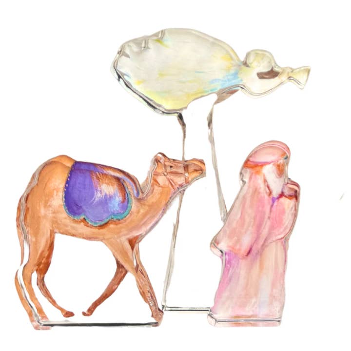 MK Decker Designs - Wholesale Decorative Tabletop Object - “Nativity 7 Piece Set” Acrylic Shelfie5