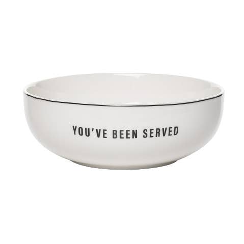 You’ve Been Served Serving Bowl for wholesale by Totalee Gift