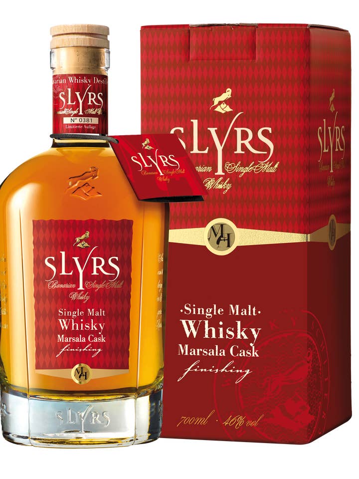 SLYRS Single Malt Whisky Marsala Cask Finish 46% vol. for wholesale by SLYRS Bavarian Whisky Distillery