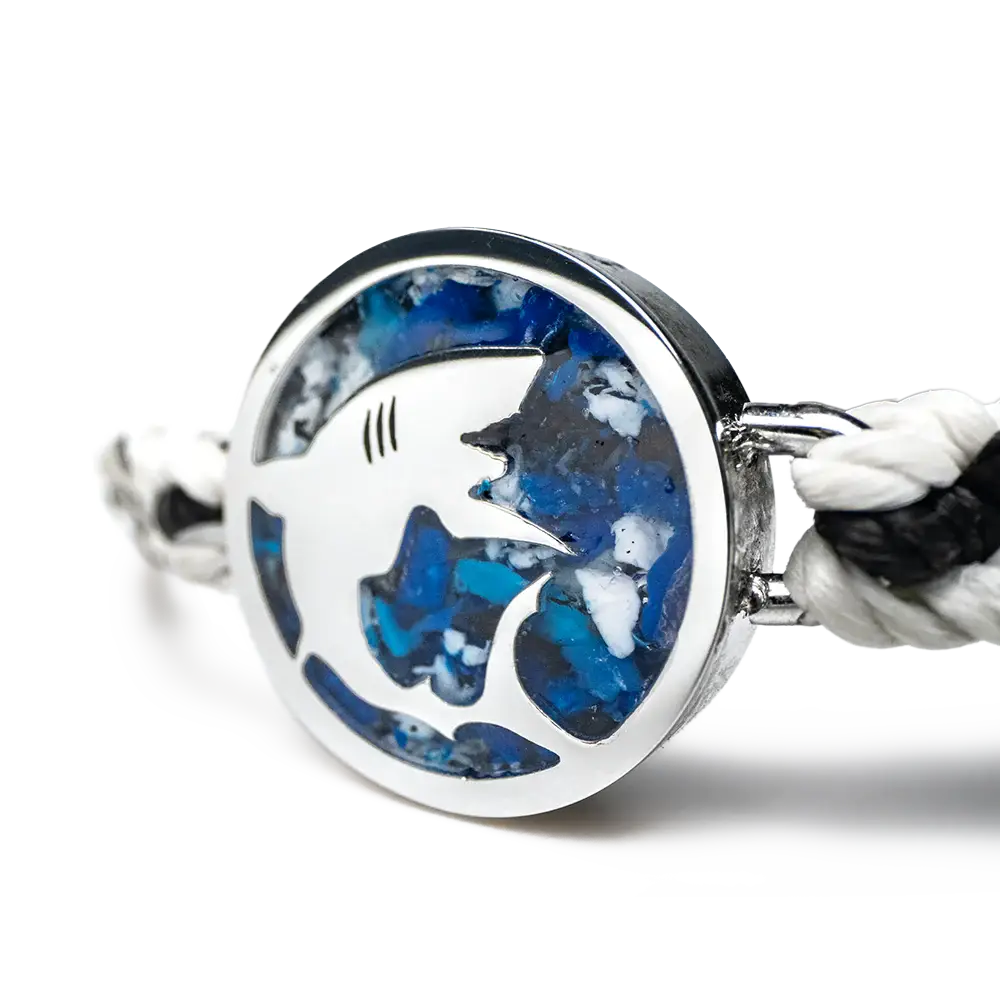 4ocean – wholesale Vävt/flätat armband – 4ocean Mikroplastik Armband - Haj [6-pack]3