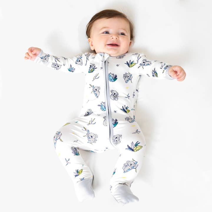 Koala Dierenprint Bamboe Baby Omvormbare Voetenzak voor wholesale door Bellabu Bear