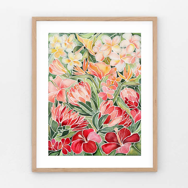 Tropical Florals for wholesale by Jess Willis Art