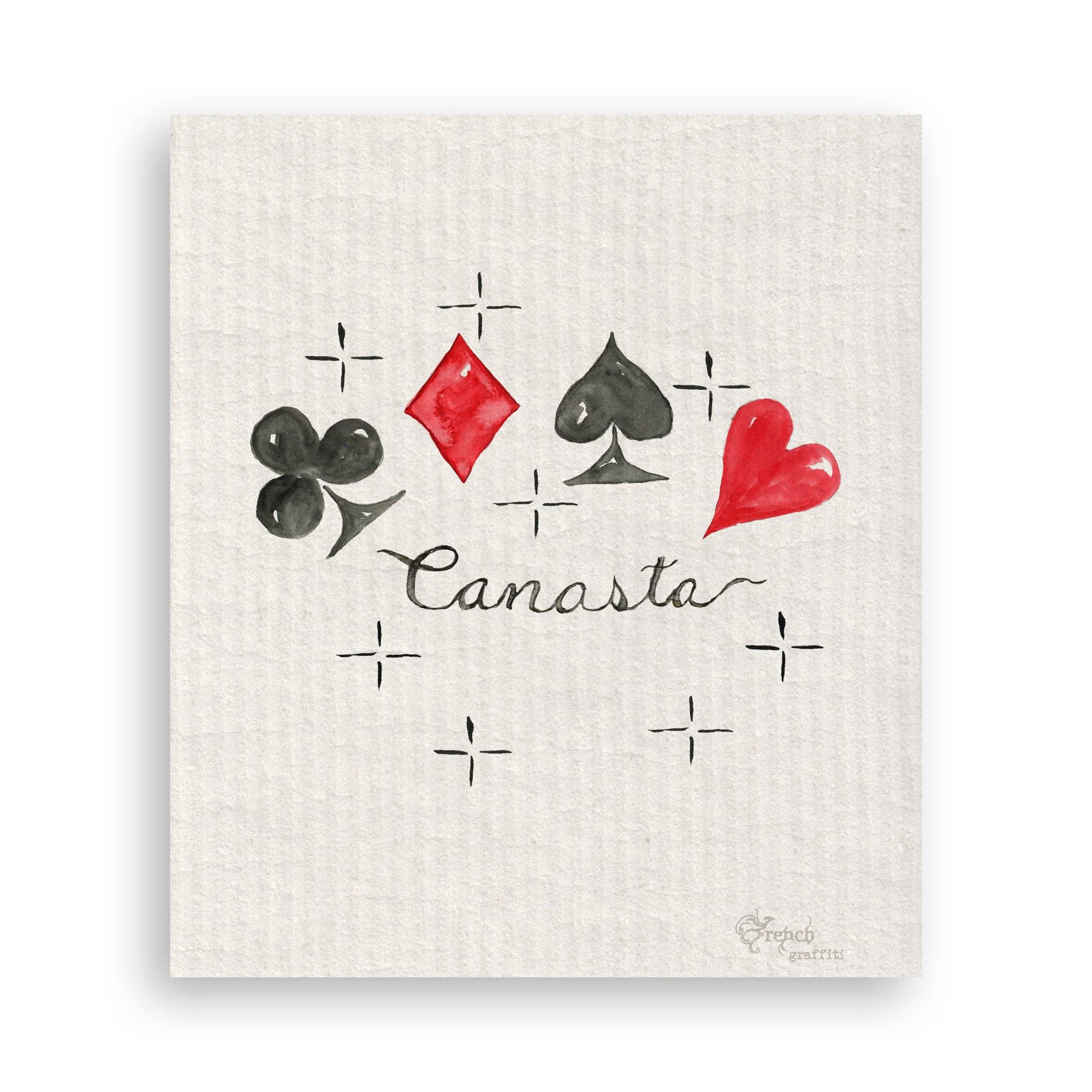 French Graffiti - Wholesale Tea Towel - Canasta16