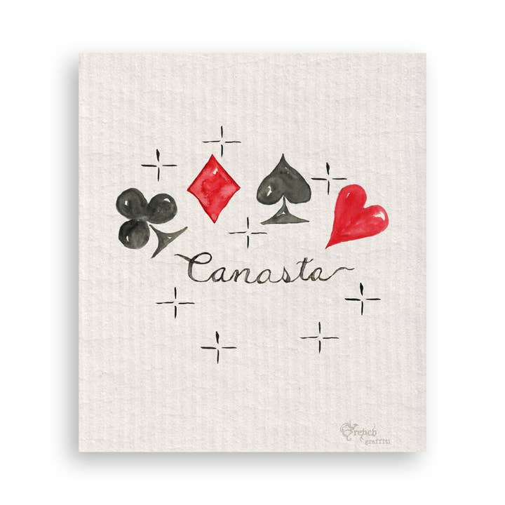 French Graffiti - Wholesale Tea Towel - Canasta16