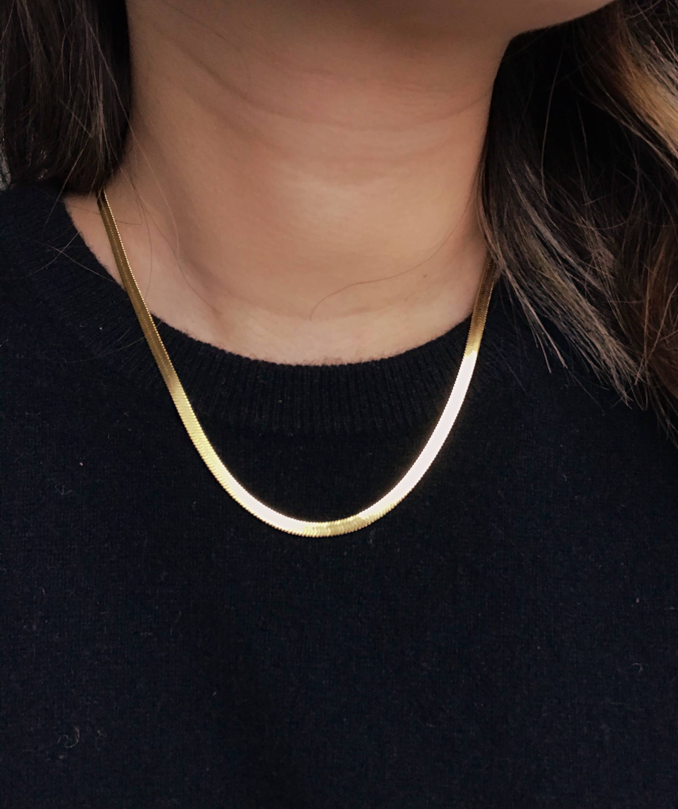 Olivia Lo Jewelry - Wholesale Link & Chain Necklace - Herringbone Necklace4