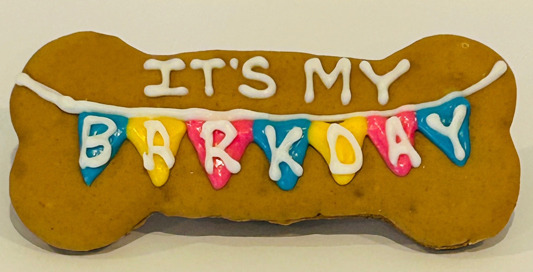 DELCO DOG CO. - Wholesale Pet Treats - Dog - It's My BARKDAY 6" Bone0