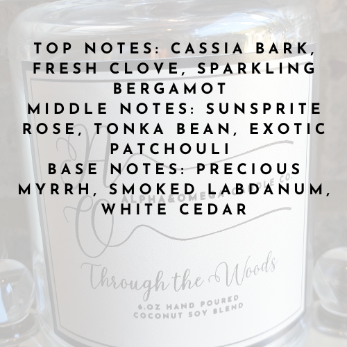 Alpha & Omega Candle Co. - Wholesale Jar/Filled Candle - Through The Woods 6 oz Coconut Soy Blend1
