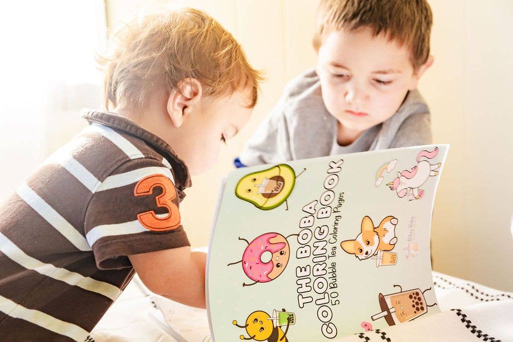 Bitsy Boba - Wholesale Coloring & Activity Book - Kids & Baby - The Boba Coloring Book: 50 Bubble Tea Illustrations7