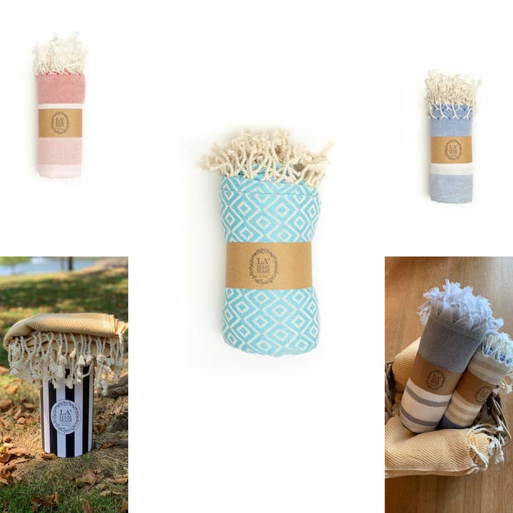 La Hammam - Wholesale Beach Towel - GO BIG Mystery BOX with 50 Peshtemal Beach Towels1