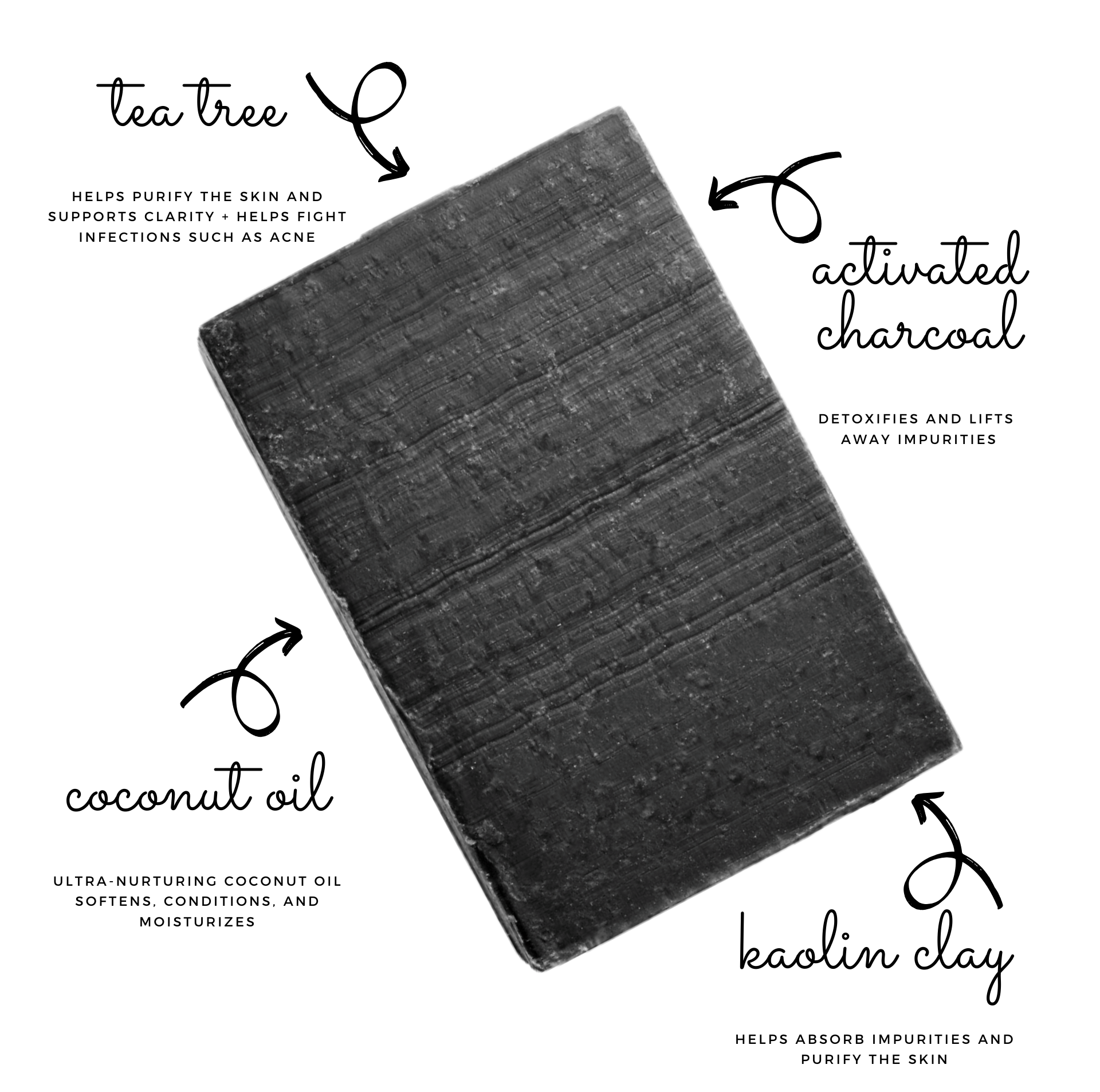 Orglamix - Vente Pains de savon - Savon au charbon pour peau grasse, mixte et sujette aux imperfections1