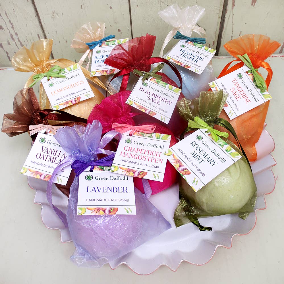 Green Daffodil Bath & Body - Wholesale Bath Bomb/Fizz - Blackberry Sage Bath Bombs - Fruity3
