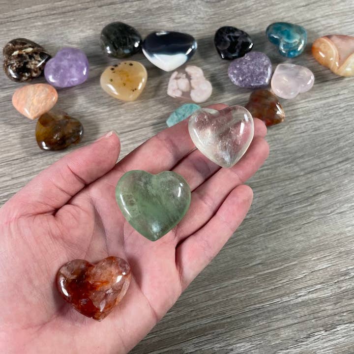 Keystone Crystals - Wholesale Spiritual Stone/Crystal - Heart Madagascar Wholesale | Bulk Crystal Hearts Retail