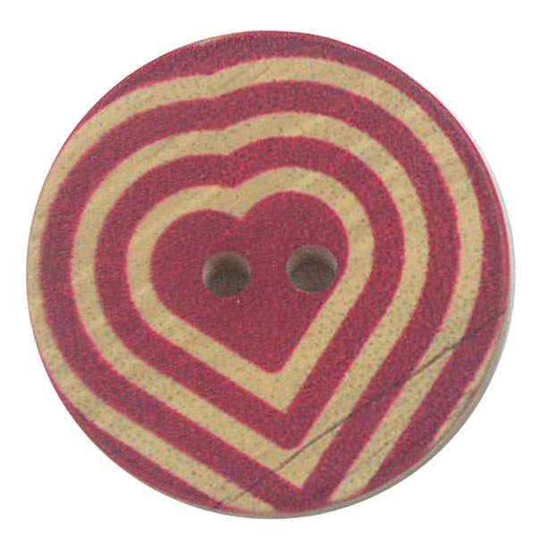 STAMPED BUTTON WOOD IMITATION HEART MODEL 1 for wholesale by NEMARK