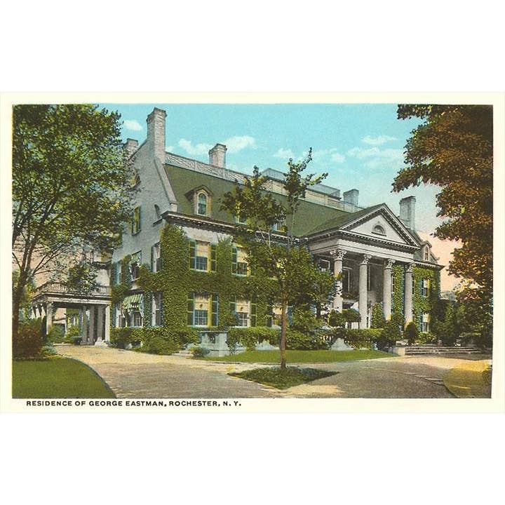 Cartolina NS-510 Residenza Eastman, Rochester, New York per la vendita all'ingrosso da parte di Found Image Press