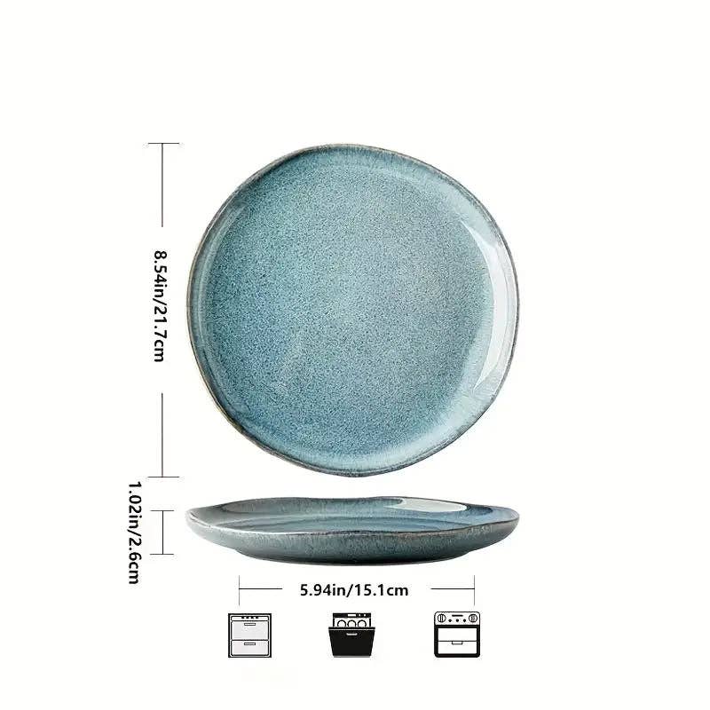 Huis Van Merken - Wholesale Dinner Plate - Irregular Ceramic Plates - Glazed Dinnerware Steak Pasta3