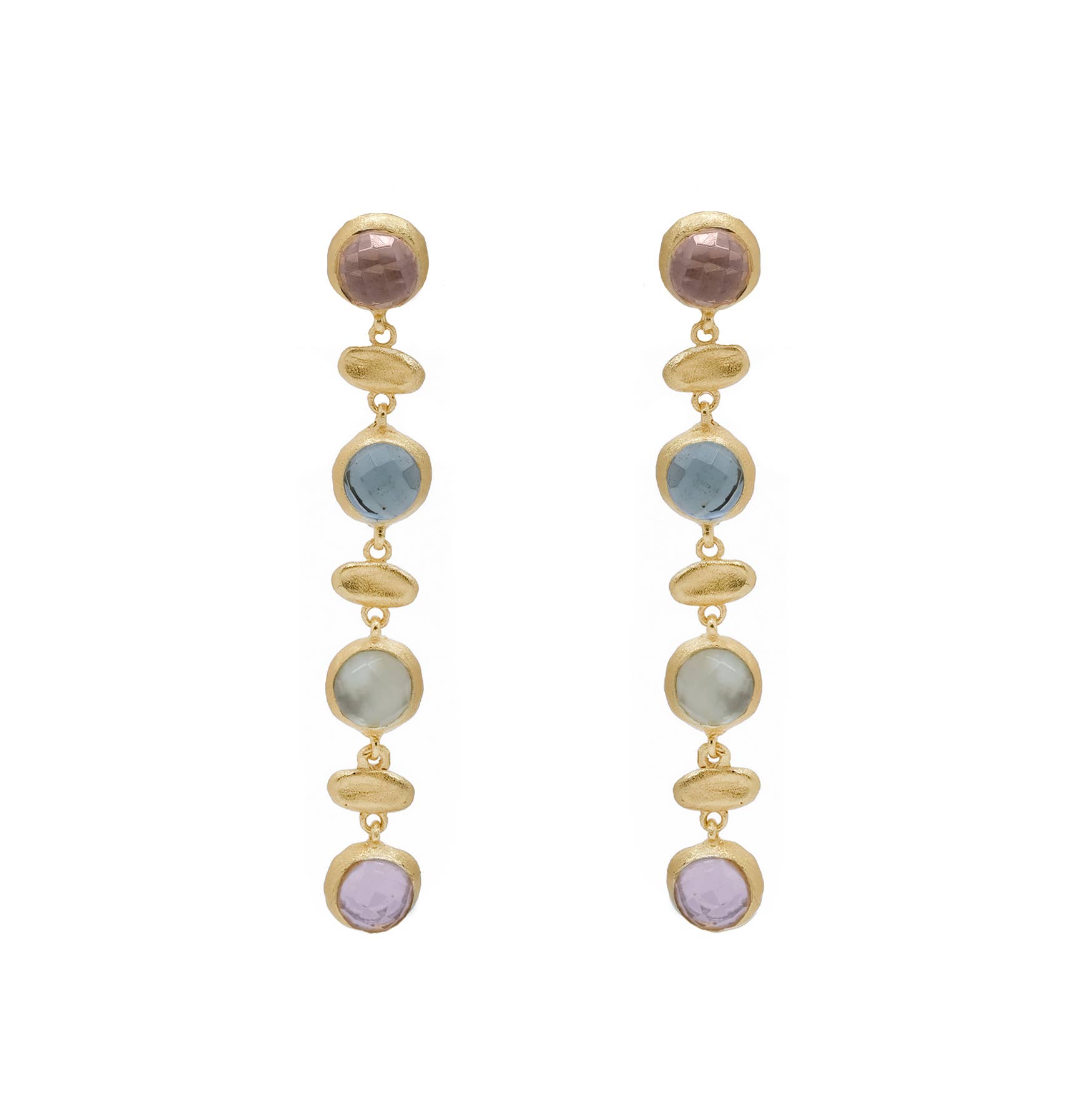 Marcia Moran - Wholesale Dangle Earrings - Fila Drop Stone Earrings2