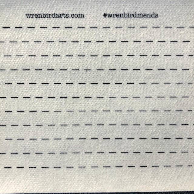 Wrenbirdarts - Wholesale Craft Sewing Kit - Simple Lined Sashiko Style Mending Patterns2