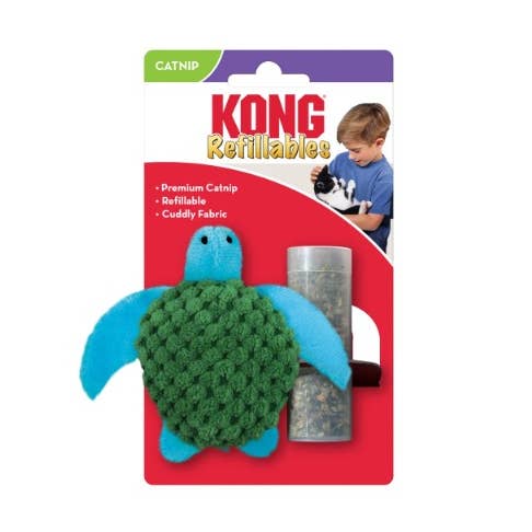 KONG® Refillables Turtle CatToy for wholesale by Pet Palette Distribution