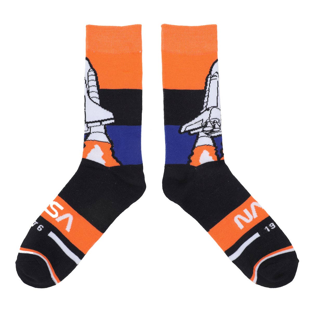 Bioworld Merchandising - Wholesale Socks - Men's - Nasa Astronauts Adult 5-Pair Casual Crew Socks2
