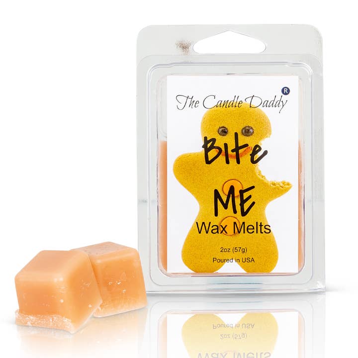 The Candle Daddy - Wholesale Wax Melt - Bite Me - Funny Christmas Gingerbread Cookie Scented