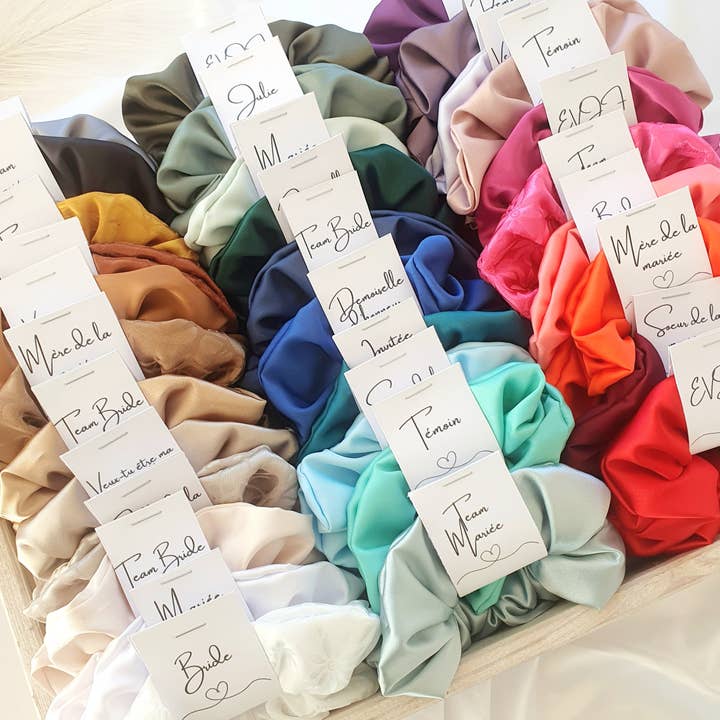 MlleChouChou - Wholesale Scrunchie - Women's - Maxi Satin Wedding Scrunchie2