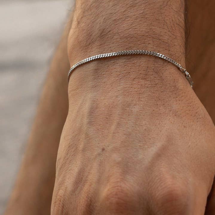 Aran Jewels - Wholesale Link & Chain Bracelet - Connell Bracelet Slv Man