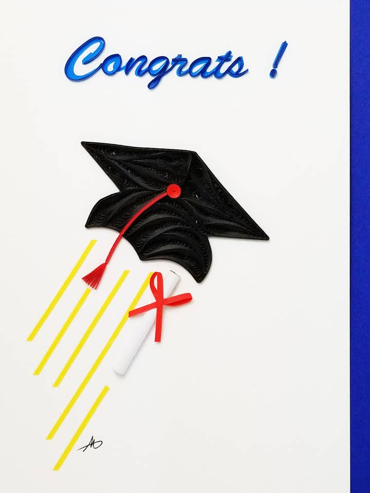 #703 B - Graduation Cap for wholesale by Iconic Quilling