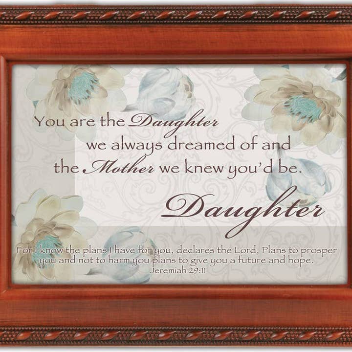 Dicksons – wholesale Musikdosa - Barn och baby – Dotter Script WG Musiklåda