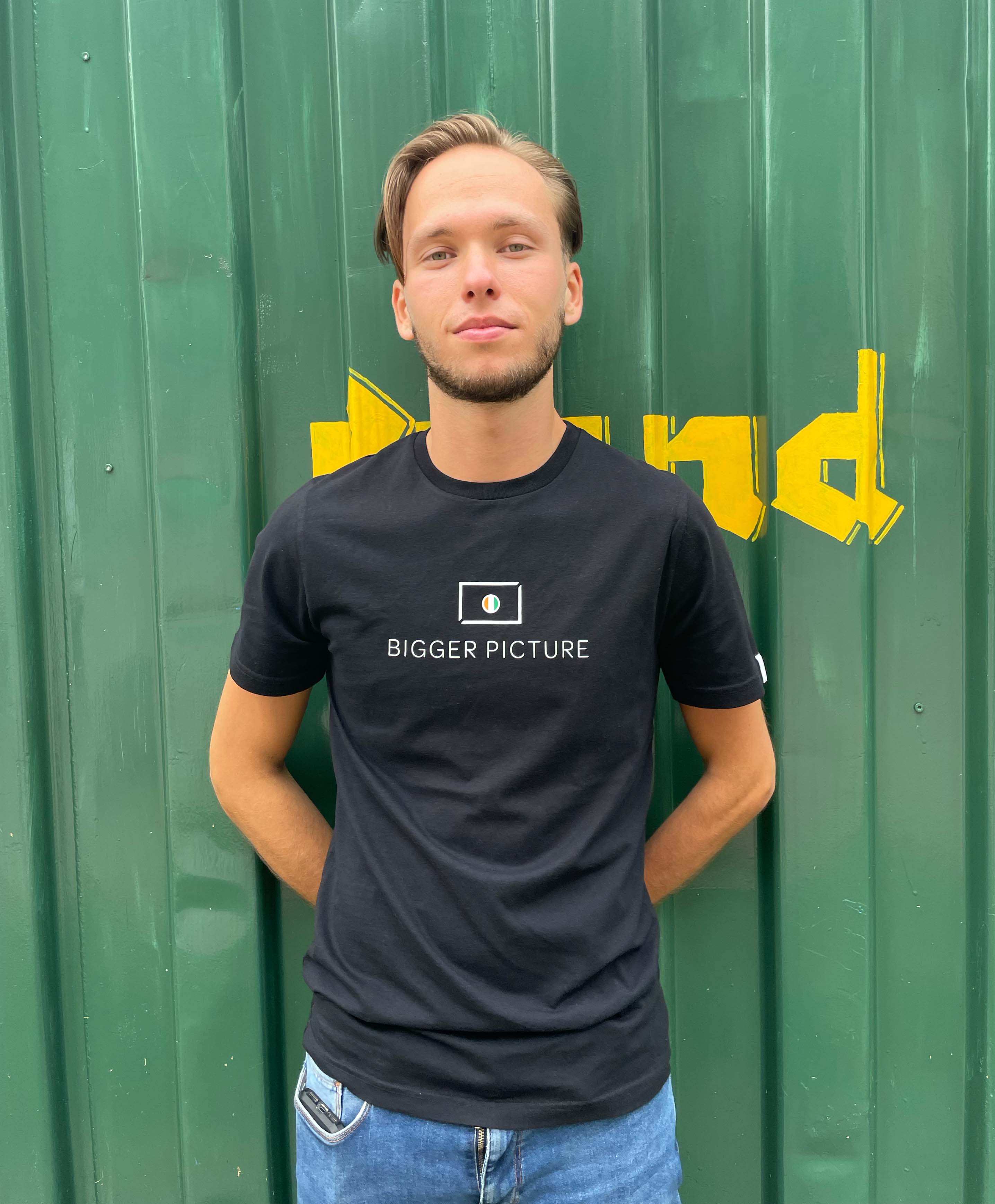 Bigger Picture Clothing – wholesale Screen printed t-shirt – unisex – Black Essential Tee4