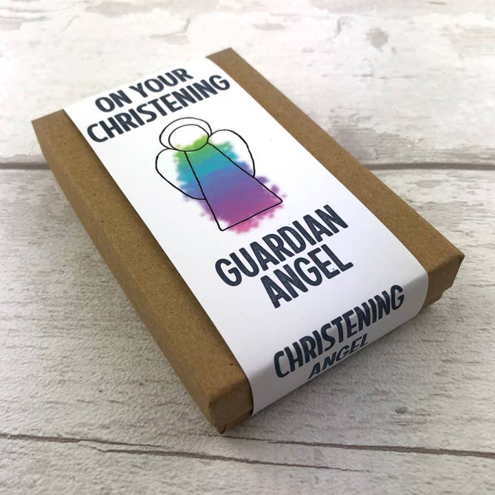 GlassHouse Design - Wholesale Keepsake Coin/Token - Christening Angel - Stained Glass Christening Gift5