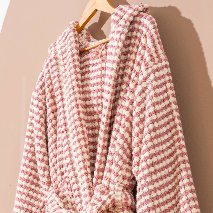 Kikoya - Wholesale Robe - Women's - Pompom Bathrobe Handloom Turkish Cotton Resort Heavy Luxury1