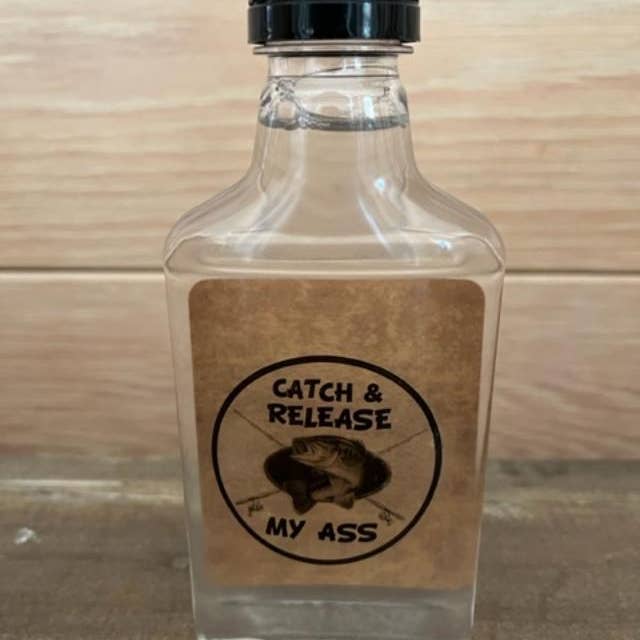 Fairhope Favorites, Inc. - Wholesale Hot Sauce - Catch & Release My Ass Moonshine Hot Sauce Label - Original