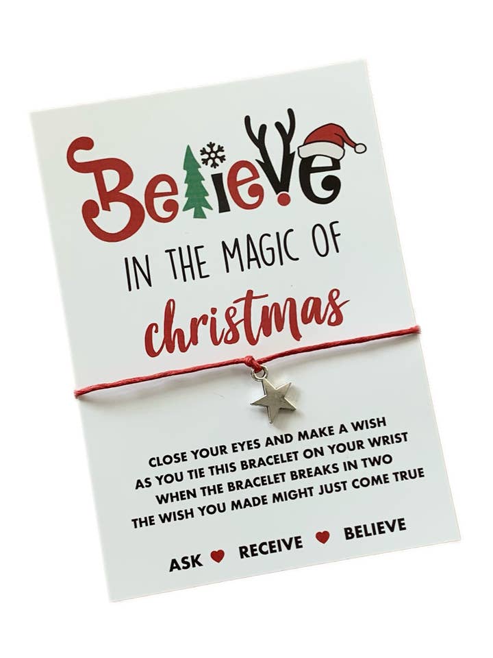 Believe Christmas Wish String for wholesale by Mermaid Marys