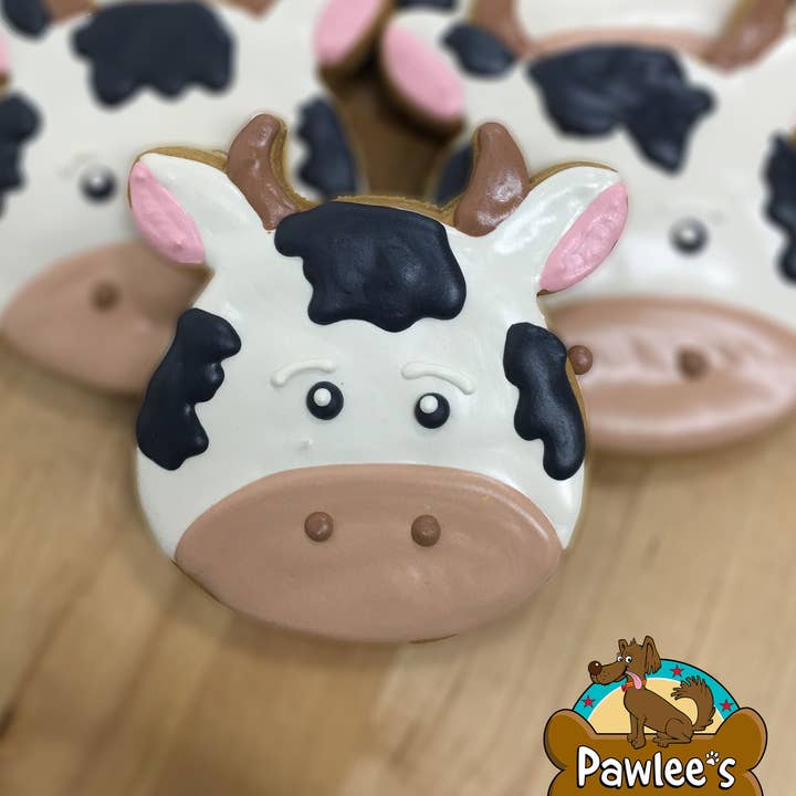 Pawlee’s - Wholesale Pet Treats - Dog - Cow Face Cookie 4/Pack