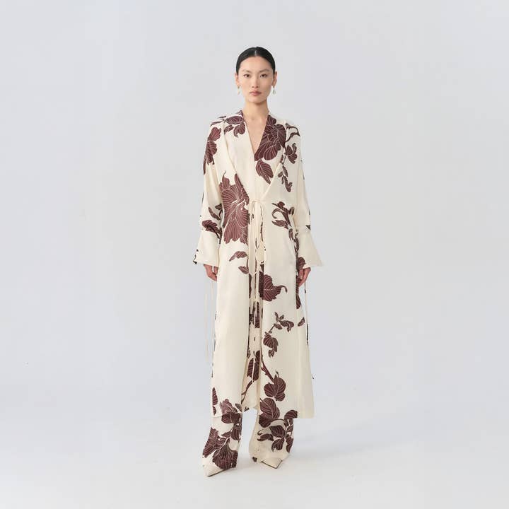 Gobi kimono i cremefarve for engroshandel hos eikō ai