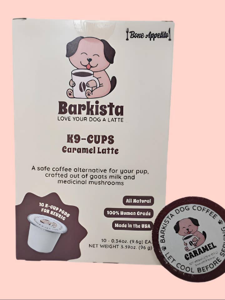 Koffiepad Latte voor Honden & Katten | Geitenmelk + Paddenstoel voor wholesale door Bone Appetito