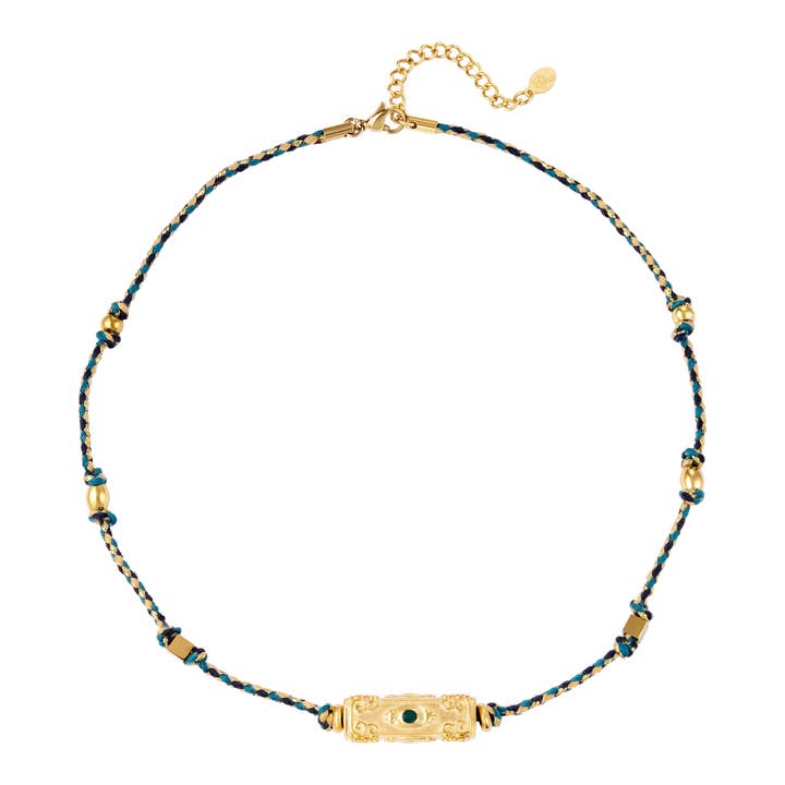 Collar bullet bead azul para venta al por mayor de SHINE BUY