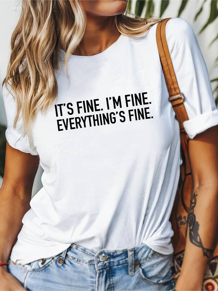 It's Fine Tee for wholesale by Blonde Ambition | Jewelry | Valentines Gift & Sweaters