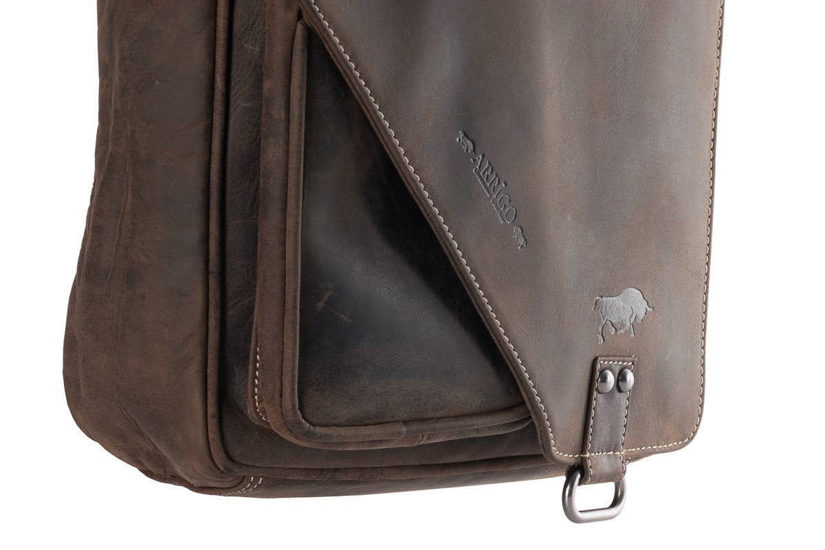 Arrigo - Wholesale Shoulder Bag - Women's - Arrigo Buffalo Leather Shoulder Bag with flap - 3 colours10